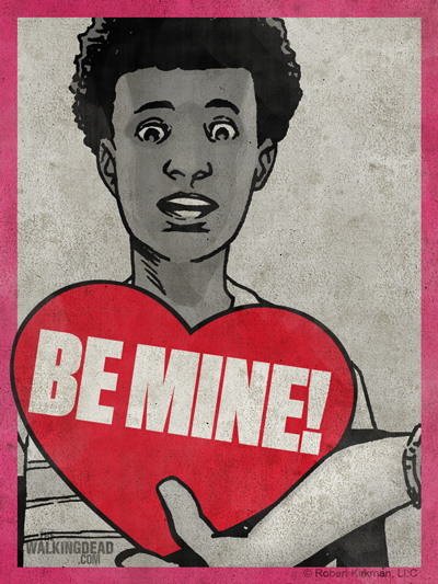 Be my Valentine TWD' Poster, picture, metal print, paint by akyanyme dotcom