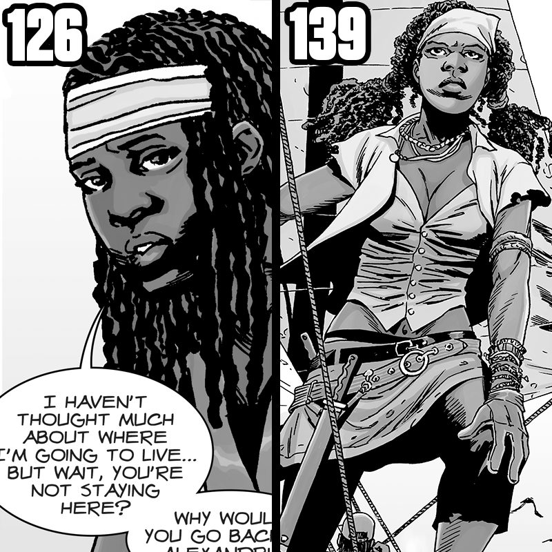 michonne walking dead comic