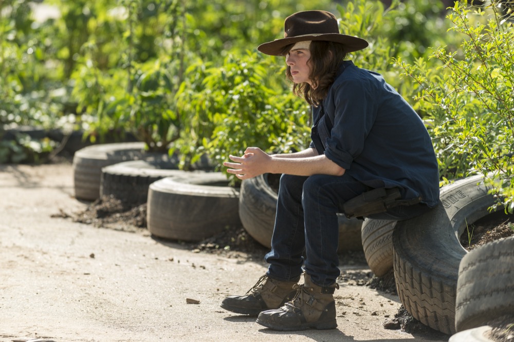 Chandler Riggs as Carl Grimes - The Walking Dead _ Season 7, Episode 9 - Photo Credit: Gene Page/AMC