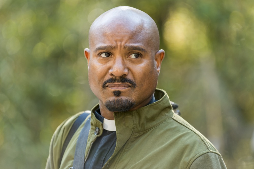 Seth Gilliam as Father Gabriel Stokes - The Walking Dead _ Season 7, Episode 15 - Photo Credit: Gene Page/AMC