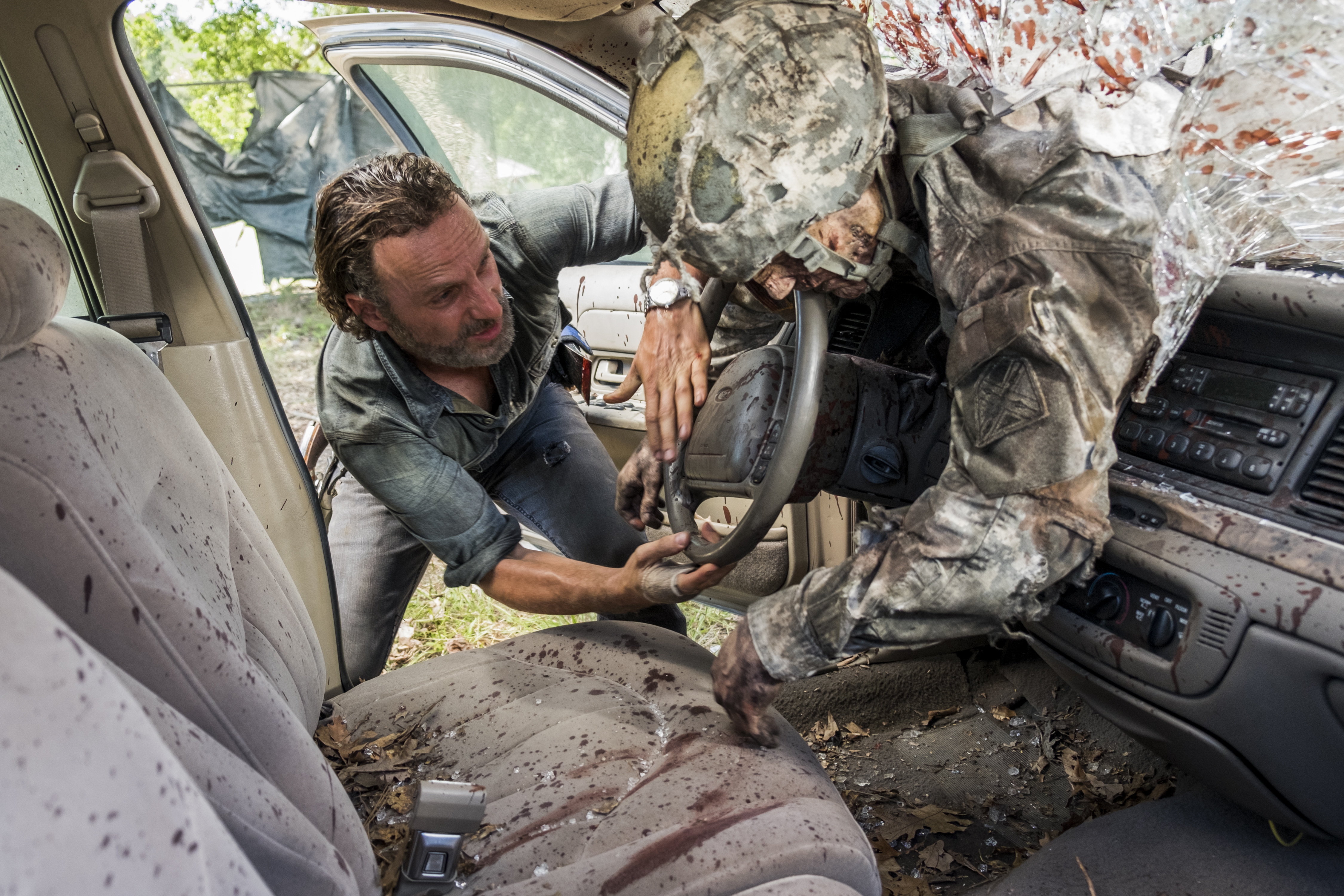 Andrew Lincoln as Rick Grimes, Walker - The Walking Dead _ Season 7, Episode 12 - Photo Credit: Gene Page/AMC