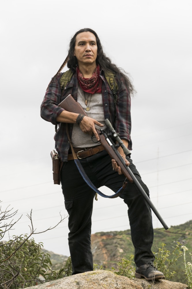 Michael Greyeyes as Qaletaqa Walker - Fear the Walking Dead _ Season 3, Episode 5 - Photo Credit: Richard Foreman, Jr/AMC