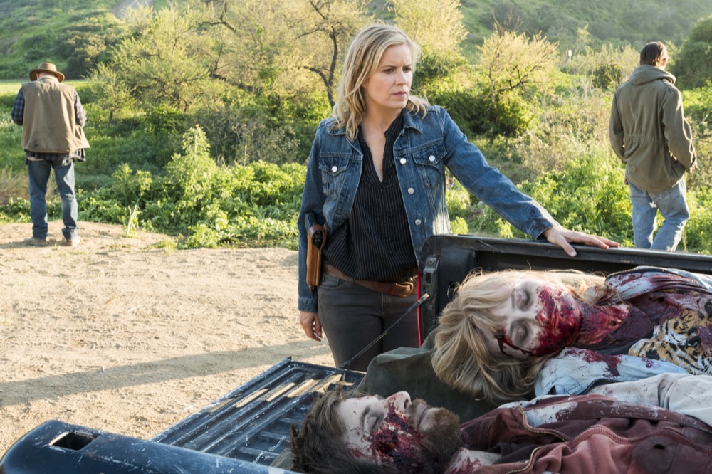 Kim Dickens as Madison Clark, Rae Gray as Gretchen Trimbol - Fear the Walking Dead _ Season 3, Episode 6 - Photo Credit: Richard Foreman, Jr/AMC