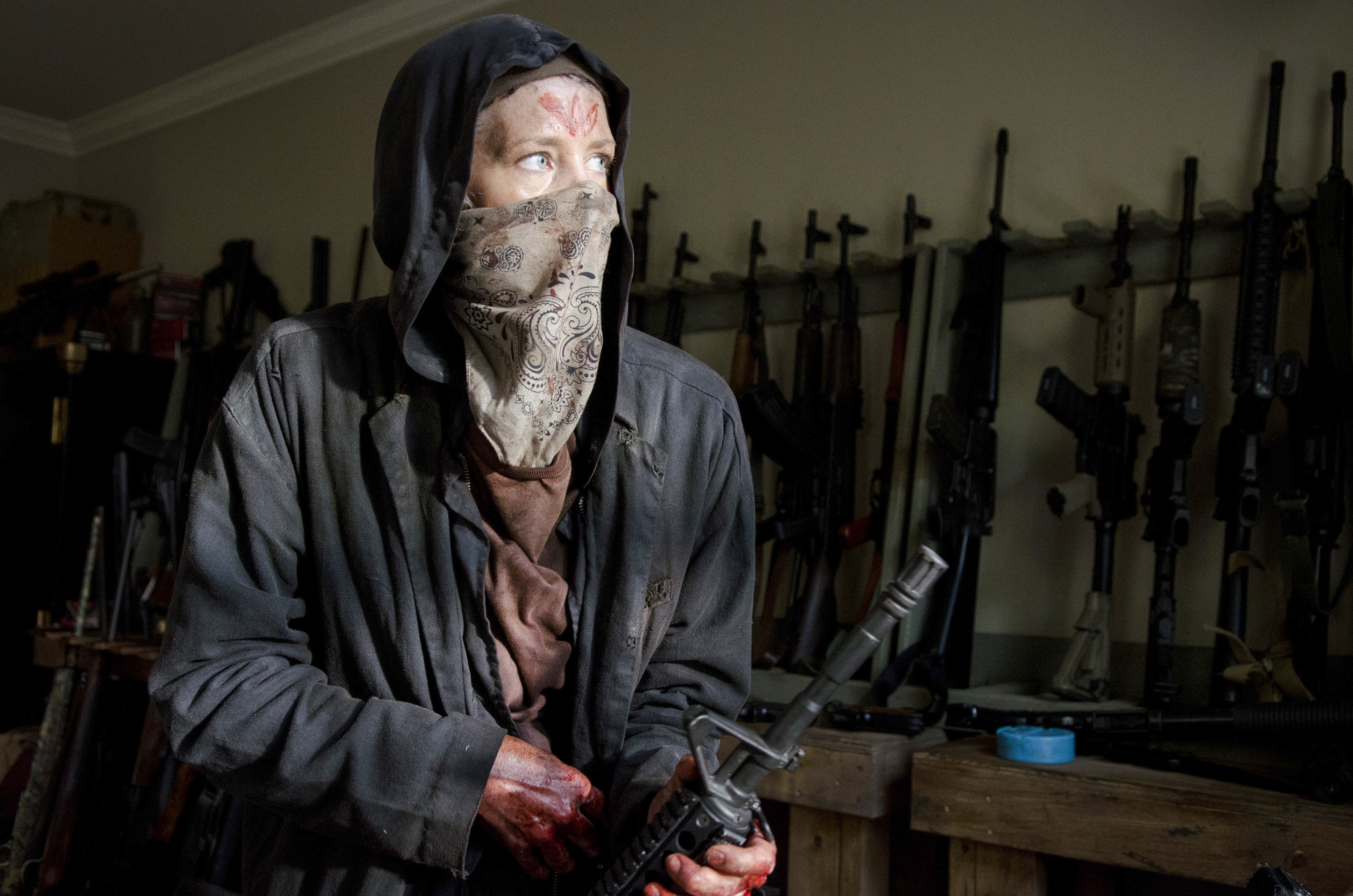 Melissa McBride as Carol Peletier - The Walking Dead _ Season 6, Episode 2 - Photo Credit: Gene Page/AMC