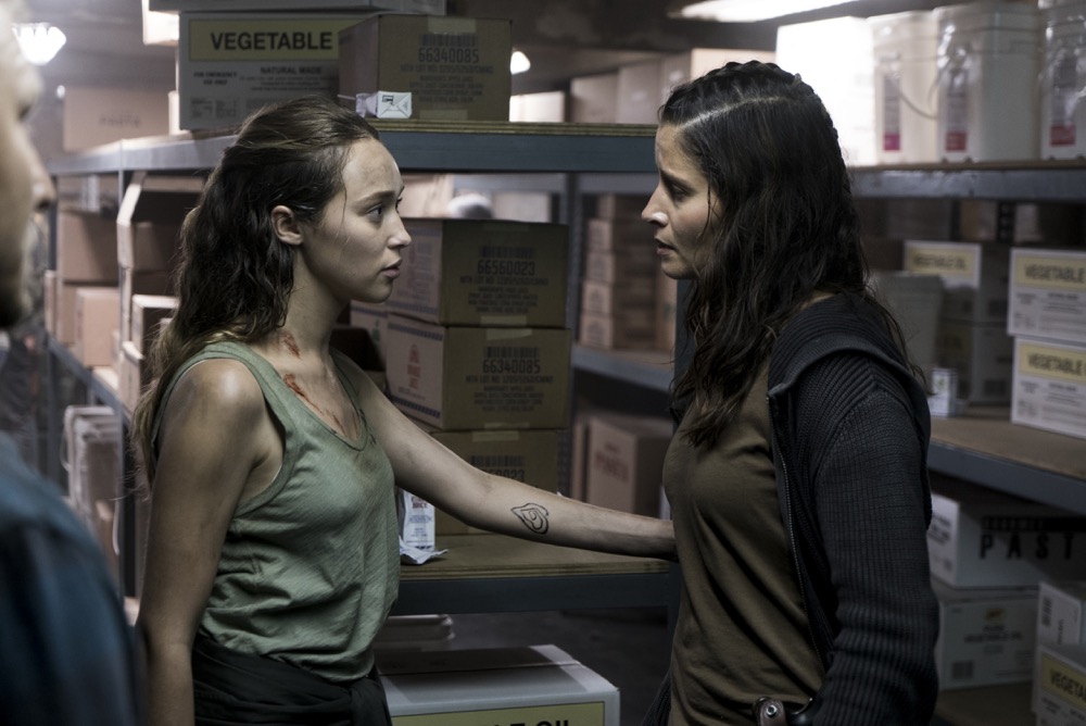 Alycia Debnam-Carey as Alicia Clark, Mercedes Mason as Ofelia Salazar - Fear the Walking Dead _ Season 3, Episode 13 - Photo Credit: Richard Foreman, Jr/AMC