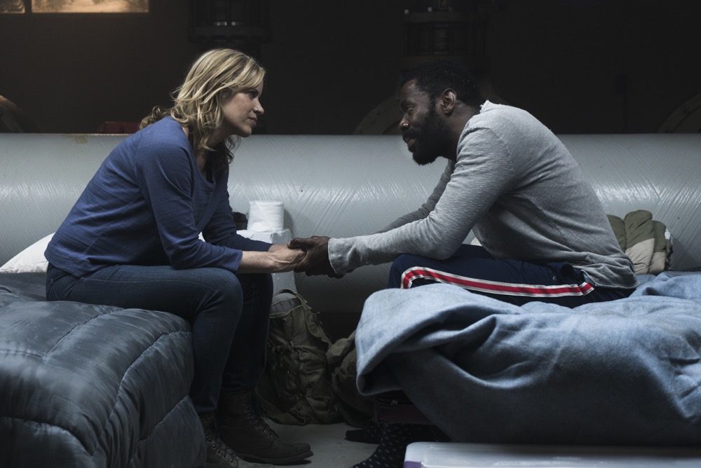 Kim Dickens as Madison Clark, Colman Domingo as Victor Strand - Fear the Walking Dead _ Season 3, Episode 11 - Photo Credit: Richard Foreman, Jr/AMC