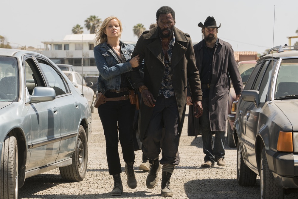 Kim Dickens as Madison Clark, Colman Domingo as Victor Strand - Fear the Walking Dead _ Season 3, Episode 10 - Photo Credit: Richard Foreman, Jr/AMC