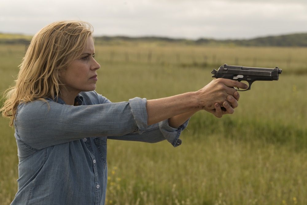 Kim Dickens as Madison Clark - Fear the Walking Dead _ Season 3, Episode 9 - Photo Credit: Richard Foreman, Jr/AMC