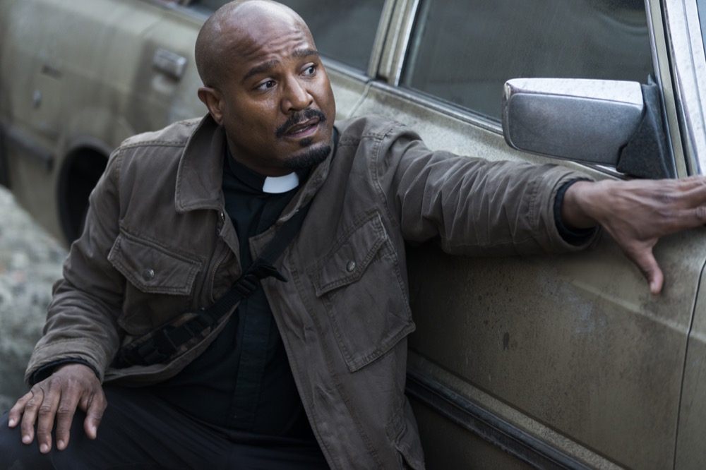 Seth Gilliam as Father Gabriel Stokes - The Walking Dead _ Season 8, Episode 1 - Photo Credit: Gene Page/AMC