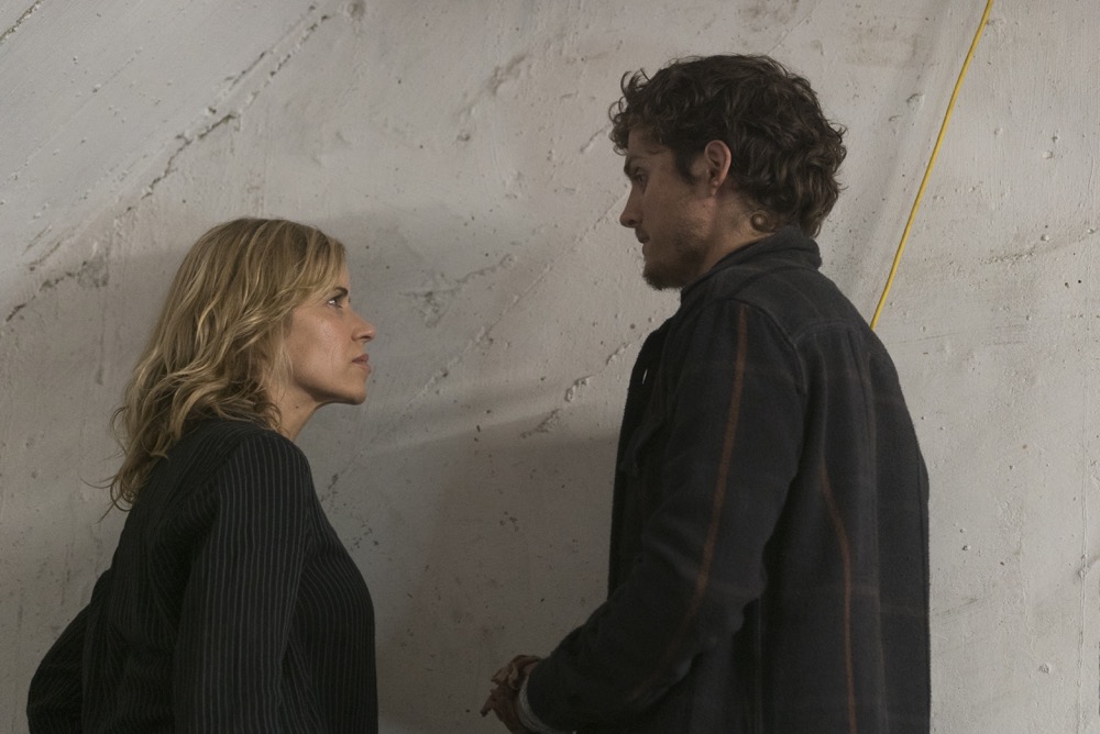 Kim Dickens as Madison Clark, Daniel Sharman as Troy Otto - Fear the Walking Dead _ Season 3, Episode 15 - Photo Credit: Richard Foreman, Jr/AMC