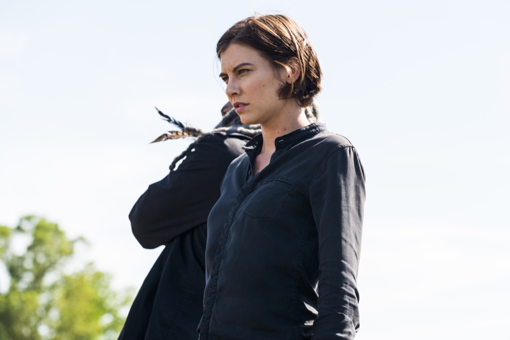 Lauren Cohan as Maggie Greene, Khary Payton as Ezekiel  - The Walking Dead _ Season 8, Episode 1 - Photo Credit: Gene Page/AMC