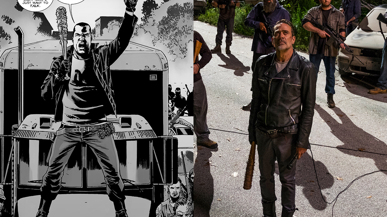 Which show moment did NOT happen in The Walking Dead comics?