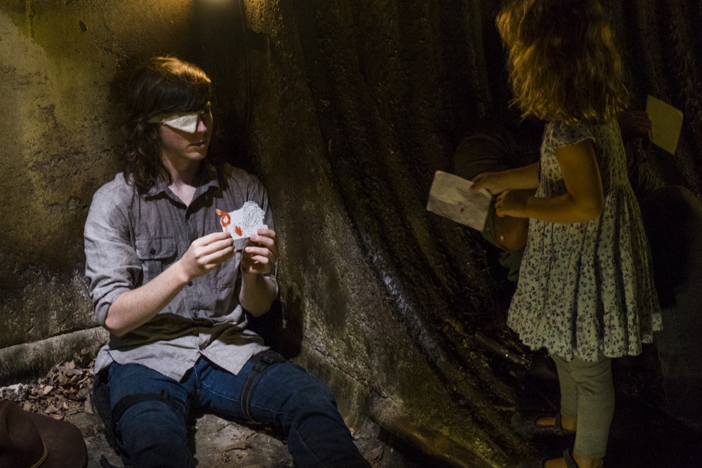 Carl Pens His Farewell In New Walking Dead Season 8 Images