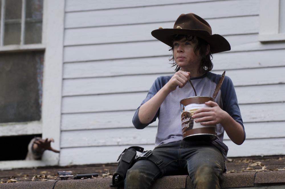 Carl Grimes (Chandler Riggs) - The Walking Dead _ Season 4, Episode 9 - Photo Credit: Gene Page/AMC