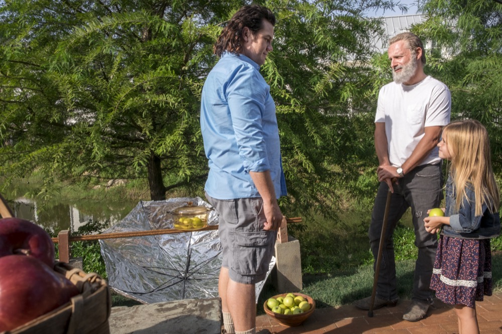 Josh McDermitt as Dr. Eugene Porter, Andrew Lincoln as Rick Grimes - The Walking Dead _ Season 8, Episode 9 - Photo Credit: Gene Page/AMC