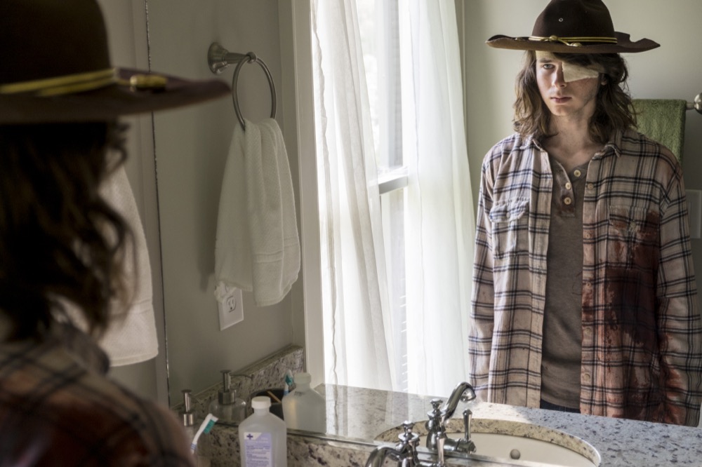 Chandler Riggs as Carl Grimesi - The Walking Dead _ Season 8, Episode 9 - Photo Credit: Gene Page/AMC