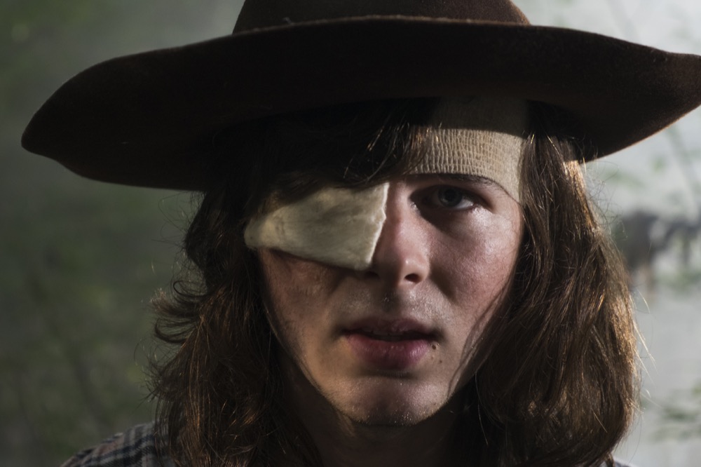 Chandler Riggs as Carl Grimes - The Walking Dead _ Season 8, Episode 9 - Photo Credit: Gene Page/AMC