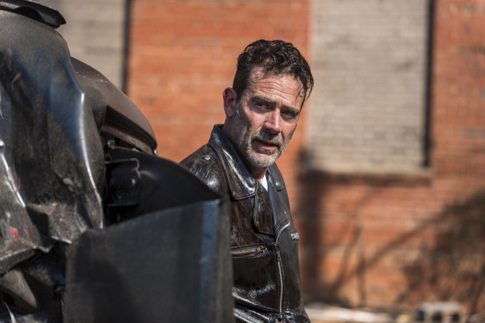 Jeffrey Dean Morgan as Negan - The Walking Dead _ Season 8, Episode 12 - Photo Credit: Gene Page/AMC