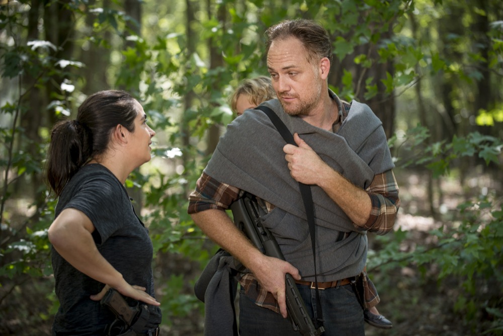 Alanna Masterson as Tara Chambler; group - The Walking Dead _ Season 8, Episode 11 - Photo Credit: Gene Page/AMC