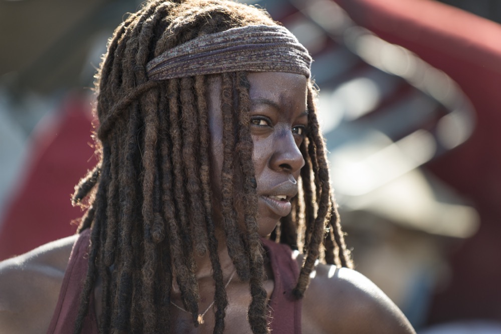 Danai Gurira as Michonne - The Walking Dead _ Season 8, Episode 10 - Photo Credit: Gene Page/AMC