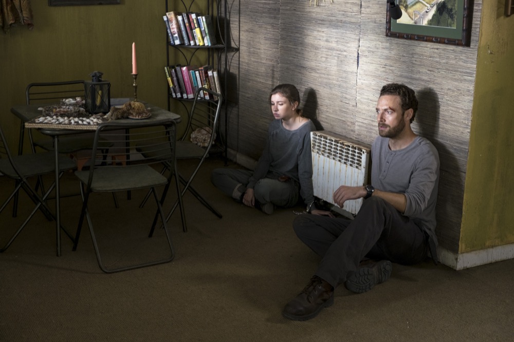 Katelyn Nacon as Enid, Ross Marquand as Aaron - The Walking Dead _ Season 8, Episode 10 - Photo Credit: Gene Page/AMC