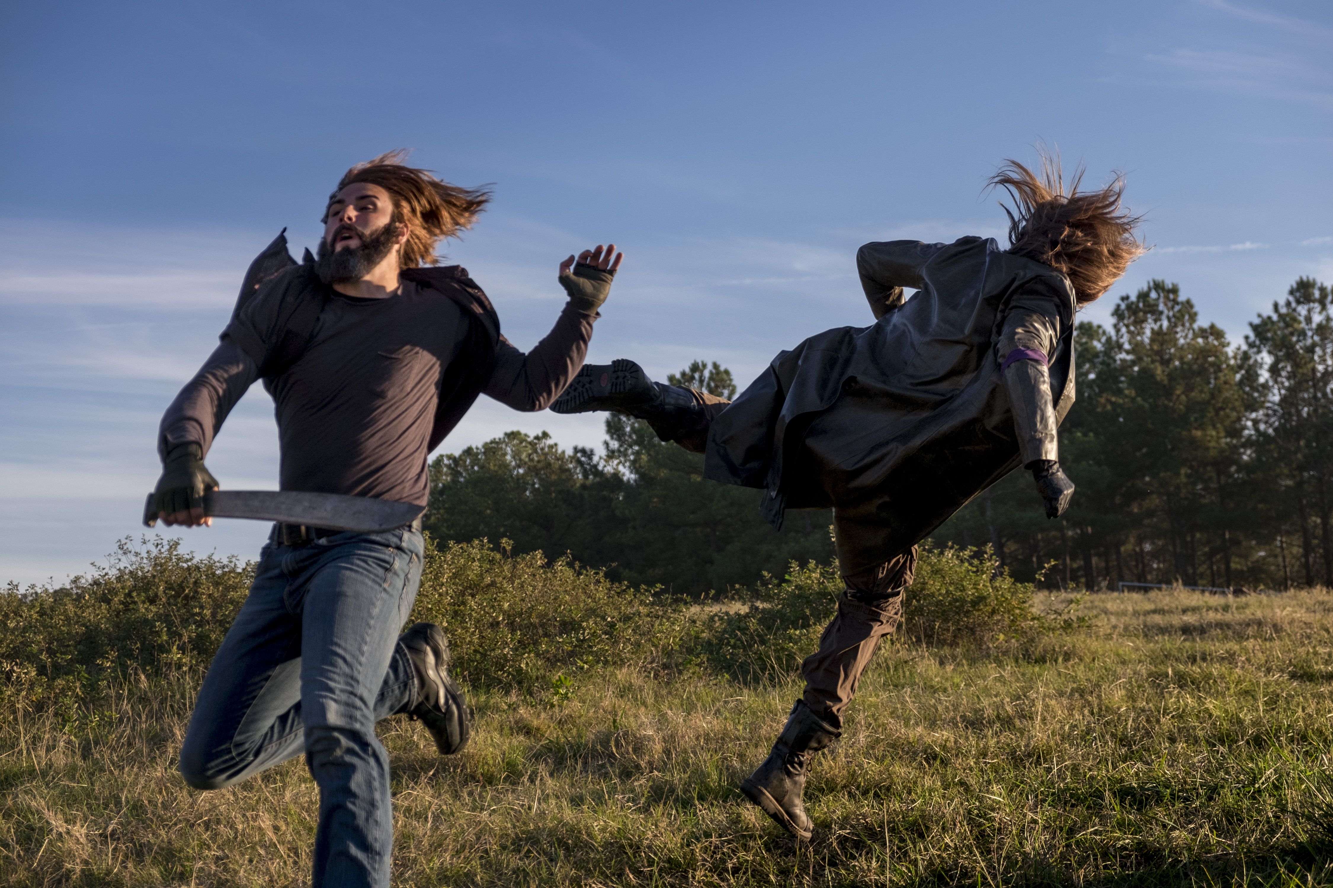 Tom Payne as Paul 'Jesus' Rovia - The Walking Dead _ Season 8, Episode 16 - Photo Credit: Gene Page/AMC