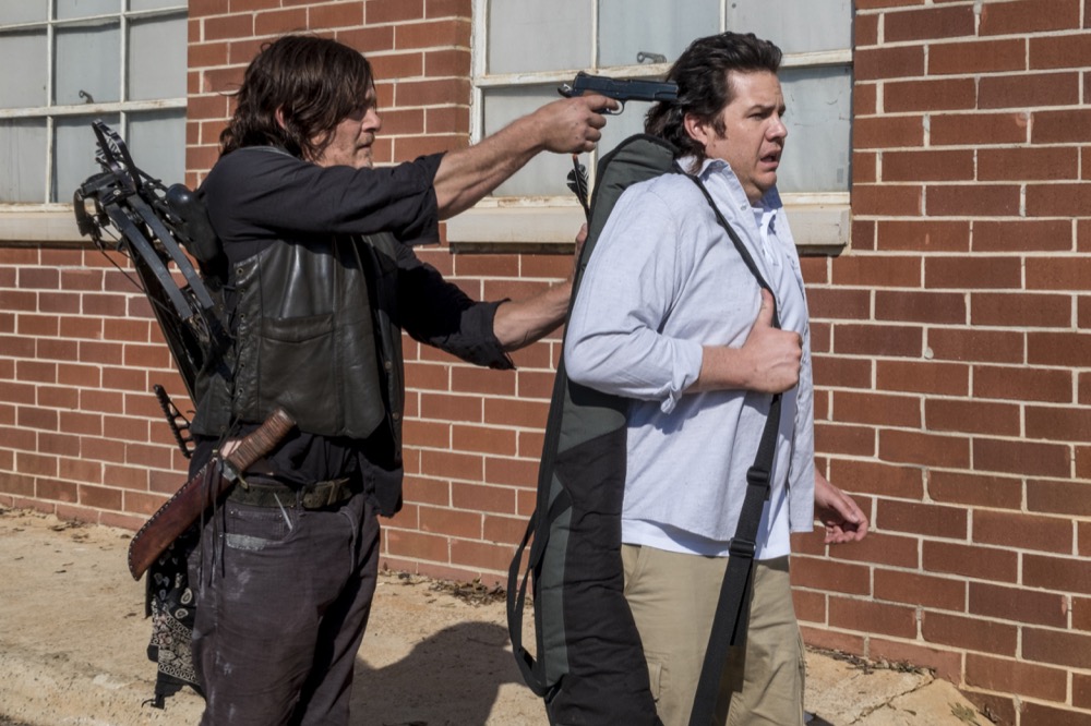 Norman Reedus as Daryl Dixon, Josh McDermitt as Dr. Eugene Porter - The Walking Dead _ Season 8, Episode 15 - Photo Credit: Gene Page/AMC