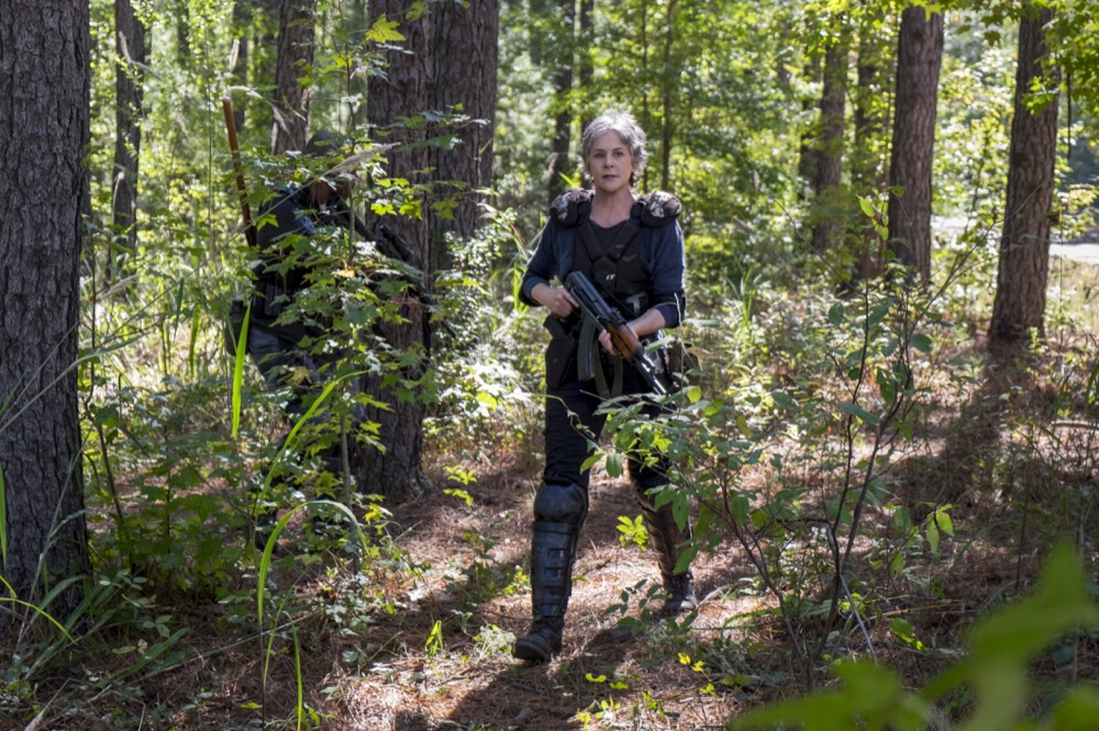 Melissa McBride as Carol Peletier, Lennie James as Morgan Jones - The Walking Dead _ Season 8, Episode 14 - Photo Credit: Gene Page/AMC