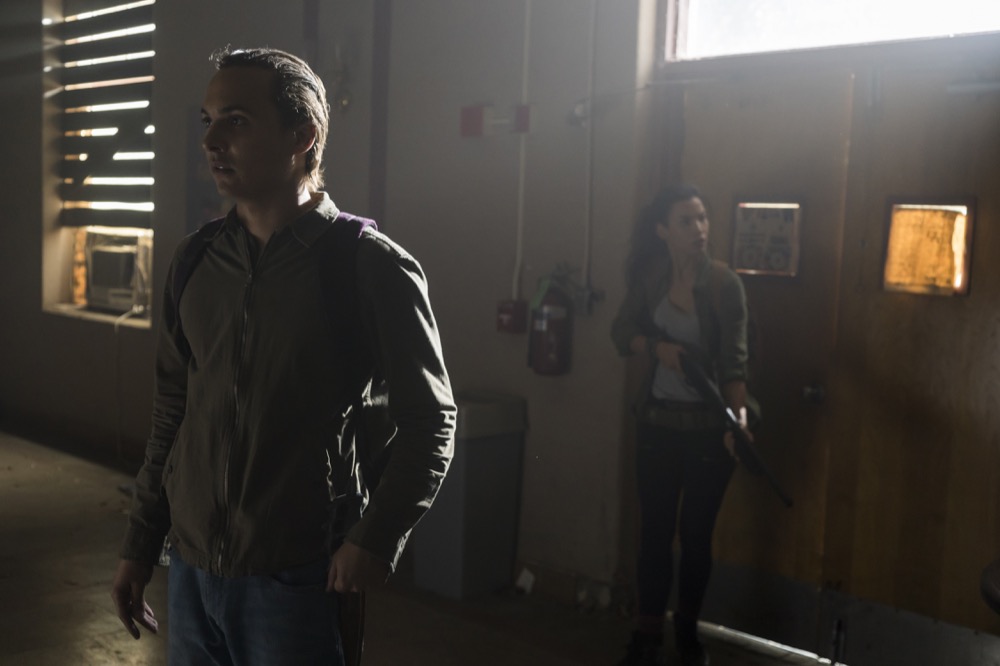 Frank Dillane as Nick Clark, Danay Garcia as Luciana - Fear the Walking Dead _ Season 4, Episode 4 - Photo Credit: Richard Foreman, Jr/AMC