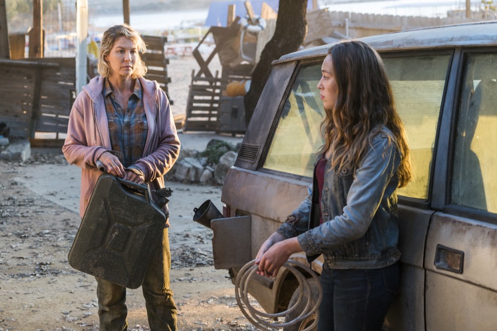 Jenna Elfman as Naomi, Alycia Debnam-Carey as Alicia Clark - Fear the Walking Dead _ Season 4, Episode 4 - Photo Credit: Richard Foreman, Jr/AMC