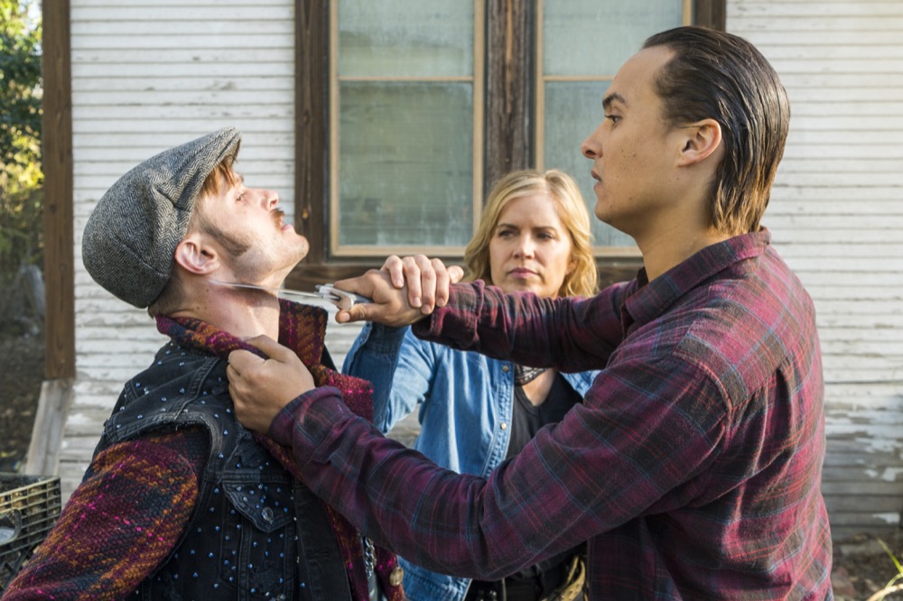 Evan Gamble as Ennis, Frank Dillane as Nick Clark, Kim Dickens as Madison Clark - Fear the Walking Dead _ Season 4, Episode 3 - Photo Credit: Richard Foreman, Jr/AMC