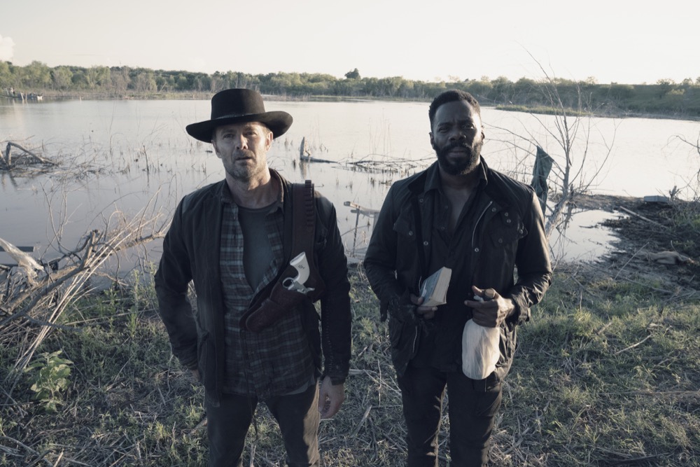Garret Dillahunt as John Dorie, Colman Domingo as Victor Strand - Fear the Walking Dead _ Season 4, Episode 15 - Photo Credit: Ryan Green/AMC