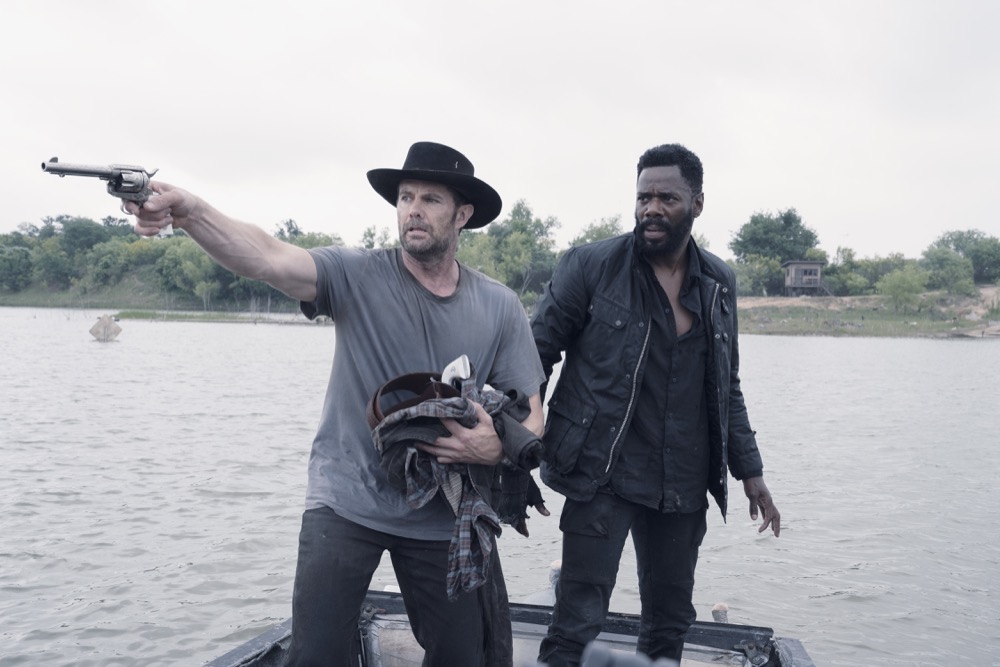 Garret Dillahunt as John Dorie, Colman Domingo as Victor Strand - Fear the Walking Dead _ Season 4, Episode 13 - Photo Credit: Ryan Green/AMC