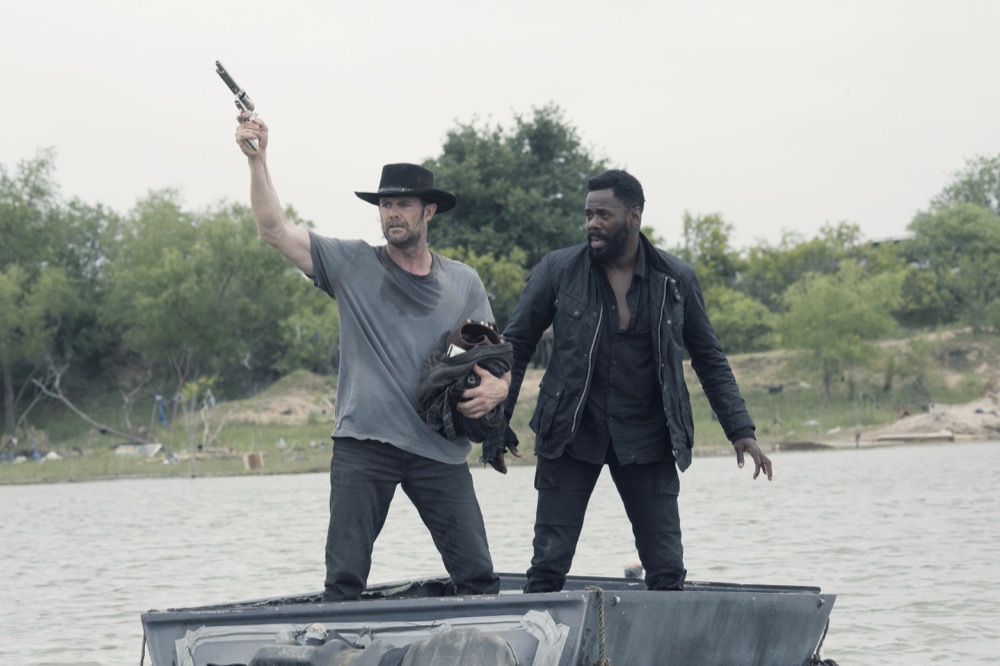 Colman Domingo as Victor Strand, Garret Dillahunt as John Dorie - Fear the Walking Dead _ Season 4, Episode 13 - Photo Credit: Ryan Green/AMC