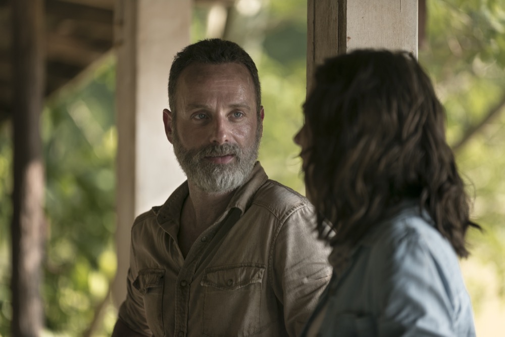 Lauren Cohan as Maggie Rhee, Andrew Lincoln as Rick Grimes - The Walking Dead _ Season 9, Episode 3 - Photo Credit: Gene Page/AMC