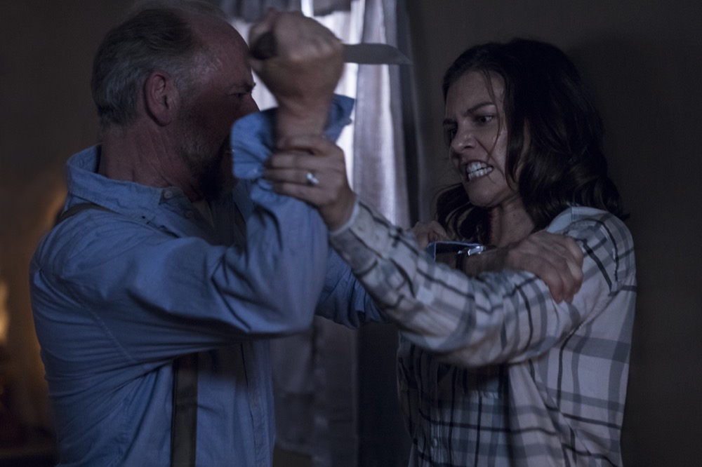 Xander Berkeley as Gregory, Lauren Cohan as Maggie Rhee - The Walking Dead _ Season 9, Episode 1 - Photo Credit: Jackson Lee Davis/AMC