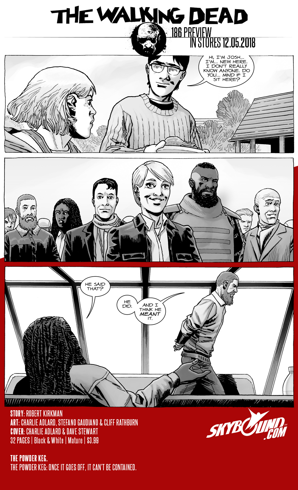 FIRST 1st PRINT IMAGE KIRKMAN THE WALKING DEAD ISSUE 186