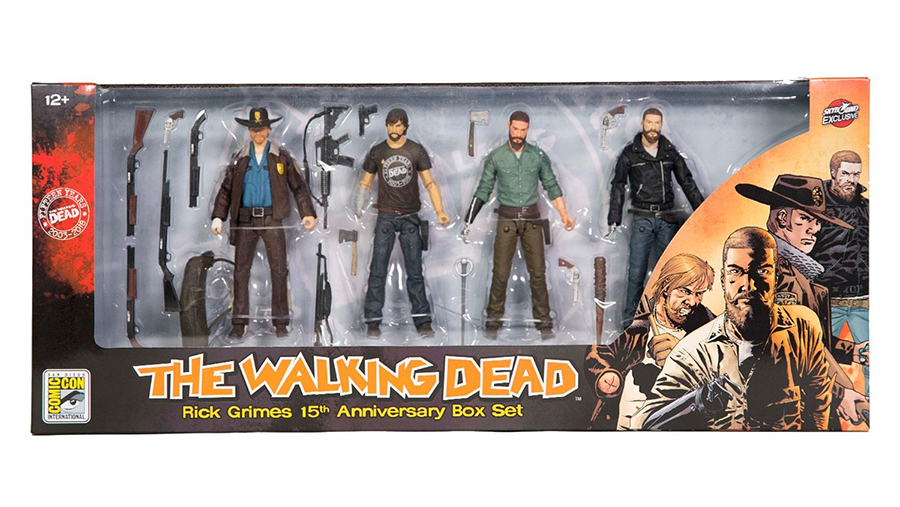 McFarlane The Walking Dead Rick Grimes 15th Anniversary Box Set Action Figures 