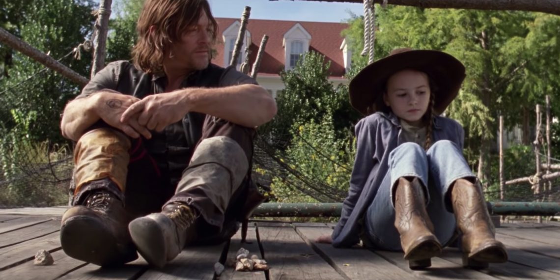 Daryl and Judith Talk About Rick In The Walking Dead Episode 914