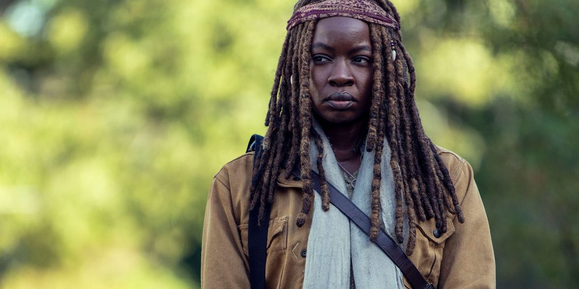 Michonne’s Pregnant In These Flashback Stills From The Walking Dead Episode 914