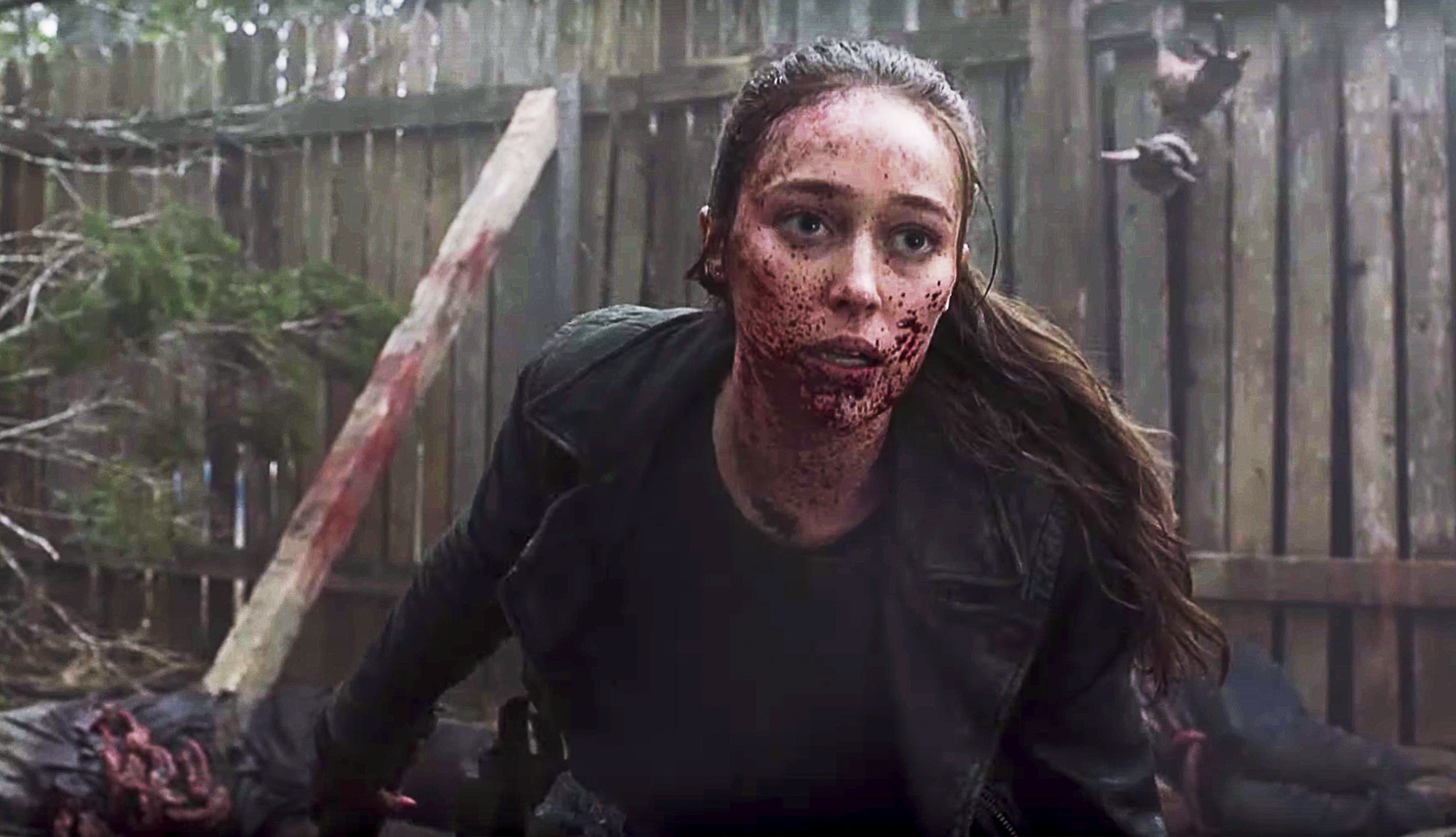 Alicia Gets Radiated Walker Blood On Her In Harrowing Fear the Walking Dead Clip