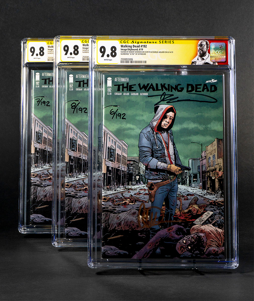 SDCC San Diego Comic Con AMC Walking Dead Michonne Card Signed Robert Kirkman NY 