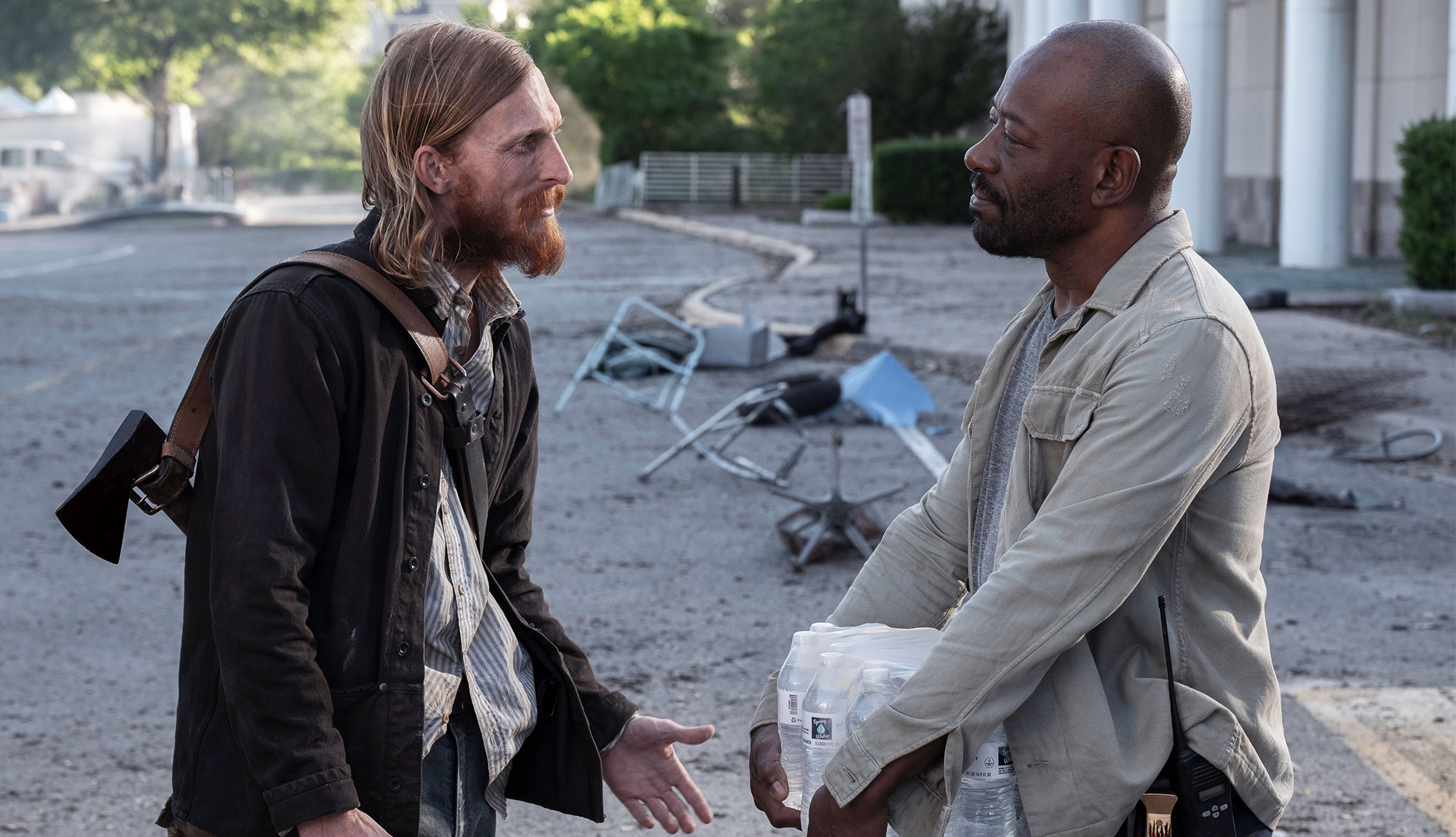 Dwight & Morgan Arrive At A Mall In Fear the Walking Dead Episode 510 Pics