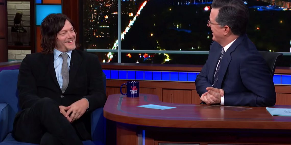 Norman Talks Walking Dead, Peter Fonda, and His Cat On Colbert