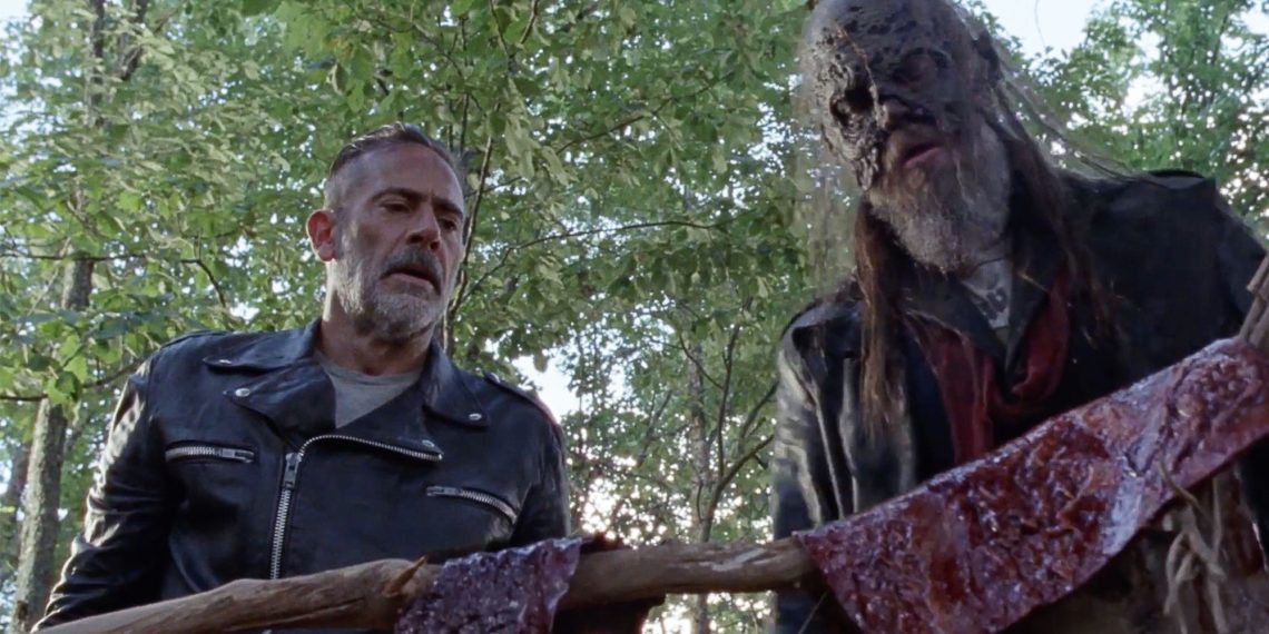 Negan Gets Initiated Into The Whisperers In Walking Dead Episode 1006 Scene