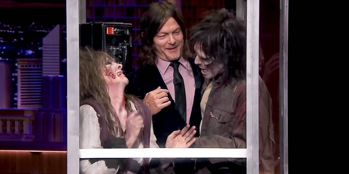 Norman Gets Trapped In A Phone Booth With Walkers On Fallon