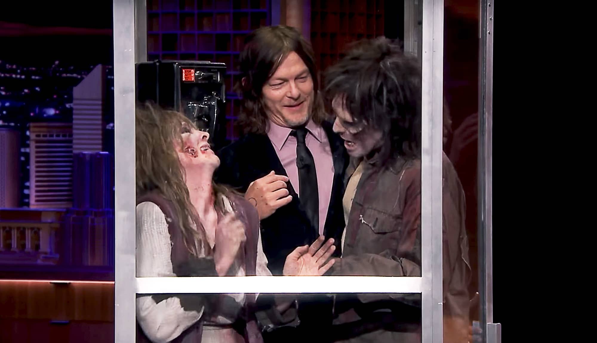 Norman Gets Trapped In A Phone Booth With Walkers On Fallon