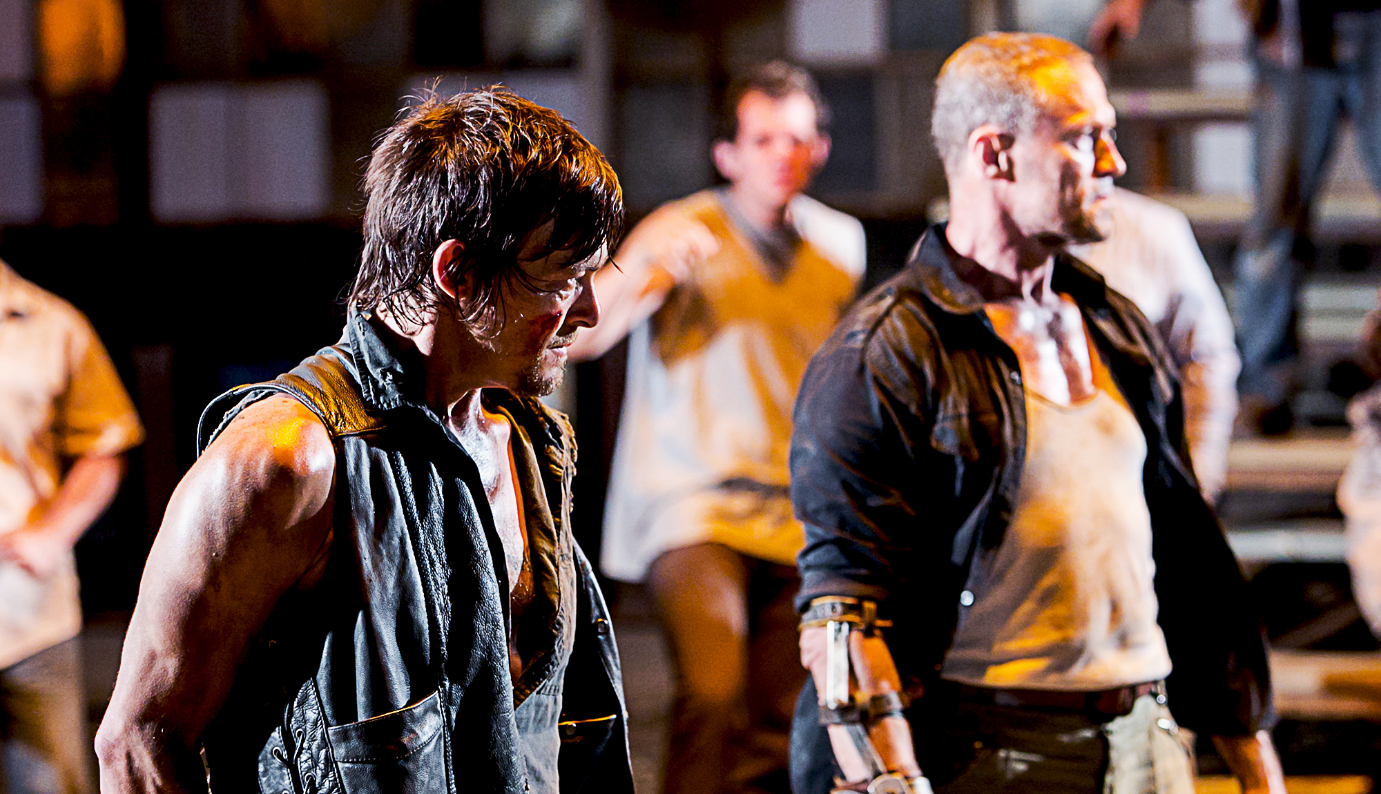 Daryl and Merle Fight at Woodbury in The Walking Dead 3×09