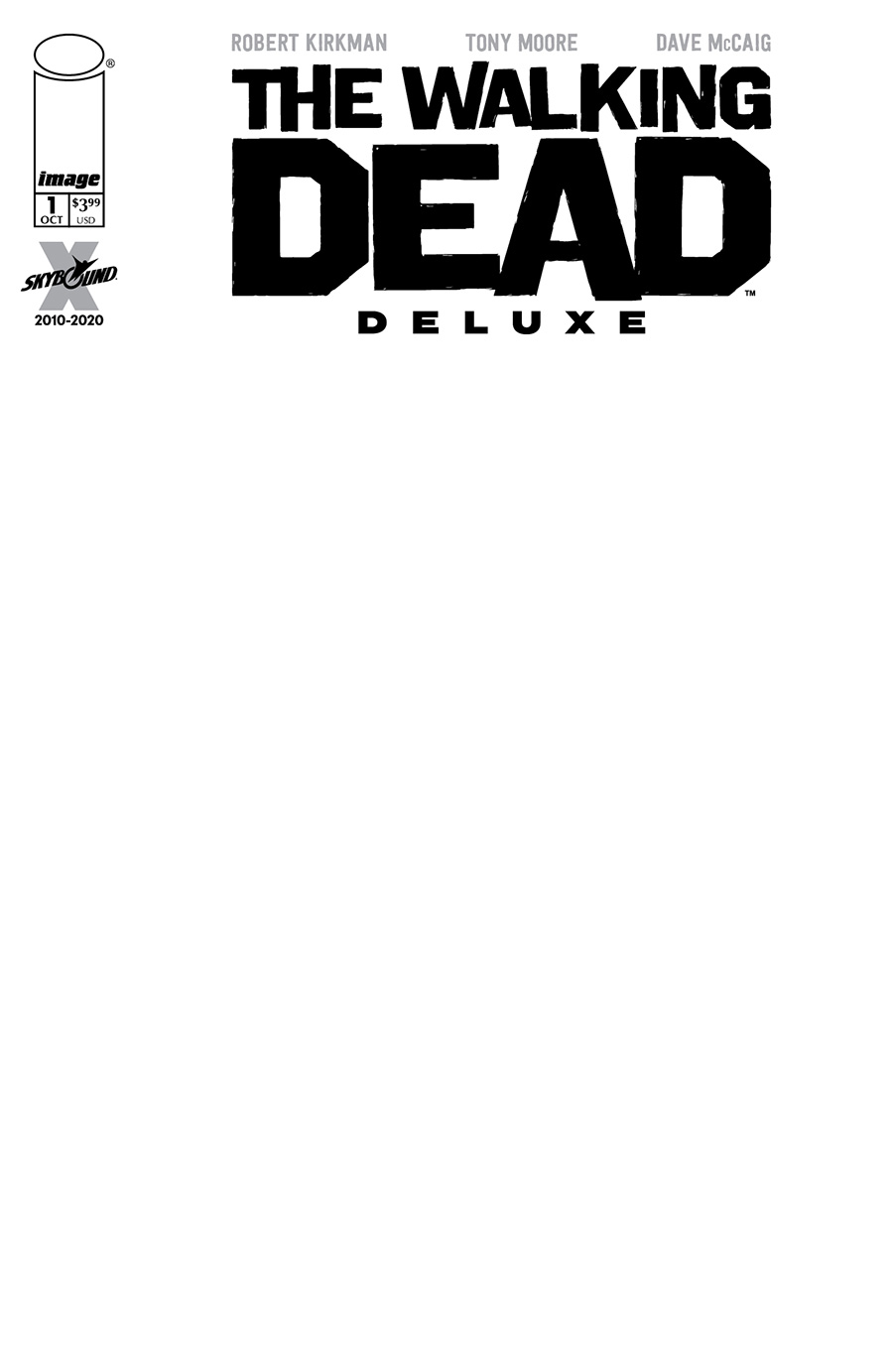 TWD: Deluxe #1 Blank Sketch Variant