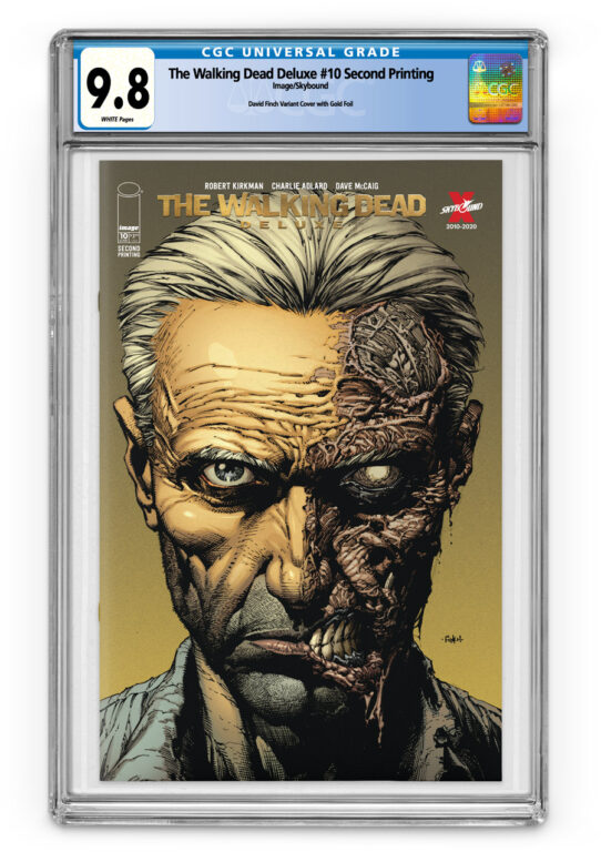 The Walking Dead Deluxe #10 Second Printing with Gold Foil